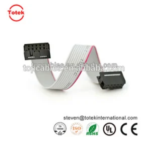 2.54mm pitch idc connector flat flexible ribbon cable